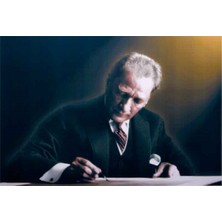 Tablosan Atatürkün Çalışma Masasında Kanvas Tablo