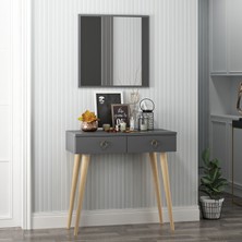 Dekorosso Arden Ahşap Ayaklı Aynalı Modern Dekoratif Dresuar