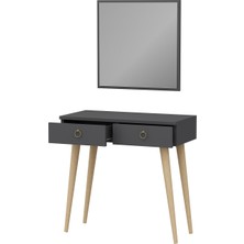 Dekorosso Arden Ahşap Ayaklı Aynalı Modern Dekoratif Dresuar
