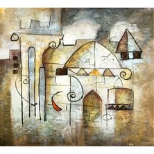 Tablosan Soyut Görsel Kanvas Tablo