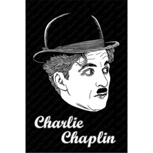 Tablosan Charlie Chaplin Posteri Kanvas Tablo