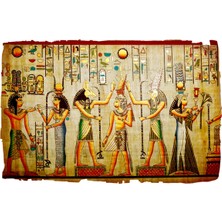 Tablosan Papirüs Mısır Dönemi Kanvas Tablo