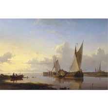 Tablosan Yelkenli Kayık Kanvas Tablo