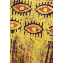 Tablosan Etnik Motif Kanvas Tablo
