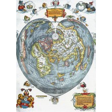 Tablosan Eski Dünya Haritası Kanvas Tablo