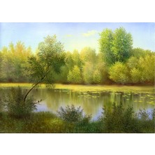 Tablosan Soyut Orman Kanvas Tablo