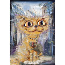 Tablosan Sevimli Kedi Kanvas Tablo