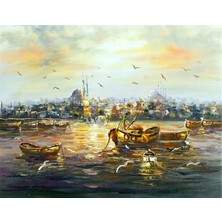 Tablosan İstanbul Soyut Kanvas Tablo