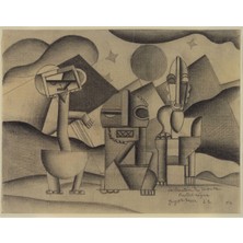 Tablosan Soyut Görsel Kanvas Tablo