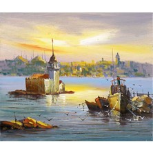 Tablosan İstanbul Kız Kulesi Kanvas Tablo