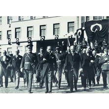 Tablosan Atatürk Sılah Arkadaşlarıyla Kanvas Tablo