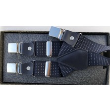 Kemer Sepeti Lacivert Noktalı Pantolon Askısı