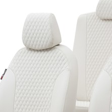 Otom Jeep Renegade 2014-Sonrası Özel Üretim Koltuk Kılıfı Amsterdam Design Deri Fildişi