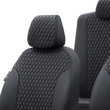 Otom Seat Alhambra 1996-2010 Özel Üretim Koltuk Kılıfı Amsterdam Design Deri Siyah