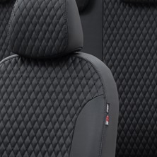 Otom Ssangyong Korando Sports 2012-2017 Özel Üretim Koltuk Kılıfı Amsterdam Design Deri Siyah