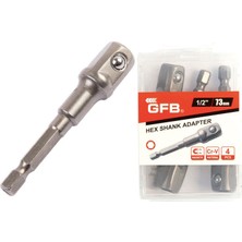 Gfb 1/2" Bits Saplı Lokma Adaptörü 73 mm