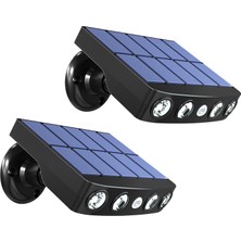 Exeo Solar LED Güneş Enerjili Bahçe Duvar Lambası 2li Paket