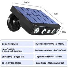 Exeo Solar LED Güneş Enerjili Bahçe Duvar Lambası 2li Paket