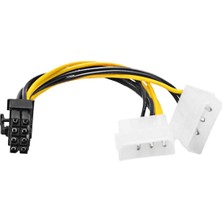 AoGo PCIE 8 Pin Molex Güç Kablosu