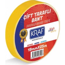 Kraf Çift Taraflı Bant 19MM x 25 Metre