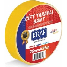 Kraf Çift Taraflı Bant 25MM x 25 Metre