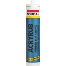 Soudal Silikonize Mastik 500 gr Antrasit Gri