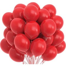 Partioutlet Kırmızı  Pastel Balon 100 Adet