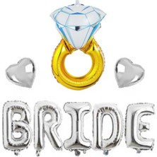 Partioutlet Bride Gümüş Folyo Balon