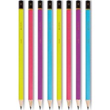 Adel Kurşun Kalem Matte Canlı Renkler 8'li Set