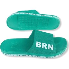 Brn Kadın Yeşil Kaymaz Taban Terlik Deniz Plaj Havuz Terliği Günlük Terlik