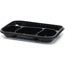 Limera - 4 Bölmeli Kapaklı Kebap Kabı - 50'li