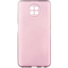 noktaks - Xiaomi Redmi Note 9 5G - Kılıf Mat Soft Premier Silikon Kapak - Rose Gold - T16063