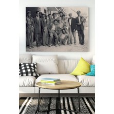 Postermanya Eski Beyefendiler Nostaljik Kanvas Tablo 2 21 x 30 cm