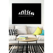 Postermanya Evrim Eğlenceli Mizahi Kanvas Tablo 21 x 30 cm