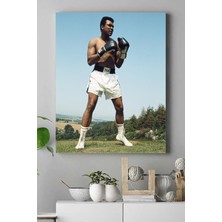 Postermanya Muhammed Ali Dövüş Kanvas Tablo 2 21 x 30 cm