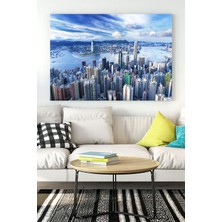 Postermanya Hong Kong Manzara Kanvas Tablo 21 x 30 cm