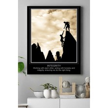 Postermanya Integrity Motivasyon Kanvas Tablo 21 x 30 cm