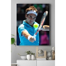 Postermanya Roger Federer Kanvas Tablo 2 21 x 30 cm
