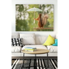 Postermanya Sincap Eğlenceli Mizahi Kanvas Tablo 21 x 30 cm