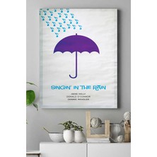 Postermanya Singin In The Rain Film Afişi Kanvas Tablo 5 21 x 30 cm
