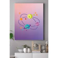 Postermanya Uzay Temalı Çocuk Odası Kanvas Tablo 21 x 30 cm