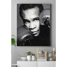 Postermanya Sugar Ray Robinson Dövüş Kanvas Tablo 2 21 x 30 cm