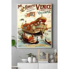 Postermanya Venedik Vintage Manzara Kanvas Tablo 21 x 30 cm