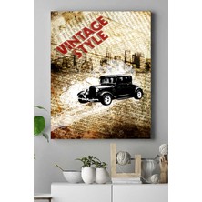 Postermanya Vintage Araba Kanvas Tablo 2 21 x 30 cm
