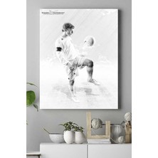 Postermanya White Team Futbol Kanvas Tablo 21 x 30 cm