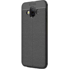 Smcase Samsung Galaxy J7 Duo Kılıf Niss Silikon+Nano Ekran Koruma Siyah