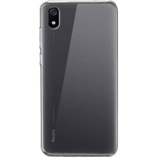 Smcase Xiaomi Redmi 7a Kılıf Süper Silikon Yumuşak Arka Koruma Şeffaf