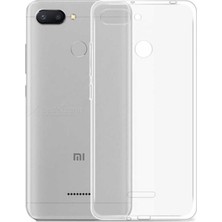 Smcase Xiaomi Redmi 6 Kılıf Süper Silikon Yumuşak Arka Koruma Şeffaf