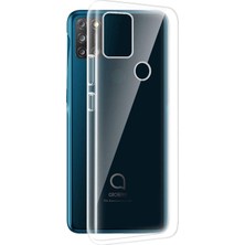 Smcase Alcatel 3x 2020 Kılıf Süper Silikon Arka Koruma Şeffaf