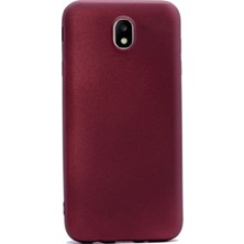 Smcase Samsung Galaxy J7 Pro Kılıf Premier Silikon Kılıf Mürdüm